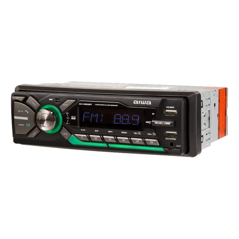 Radio Auto Aiwa Aw-3269bt Con Usb, Bluetooth  Lector Tarjeta