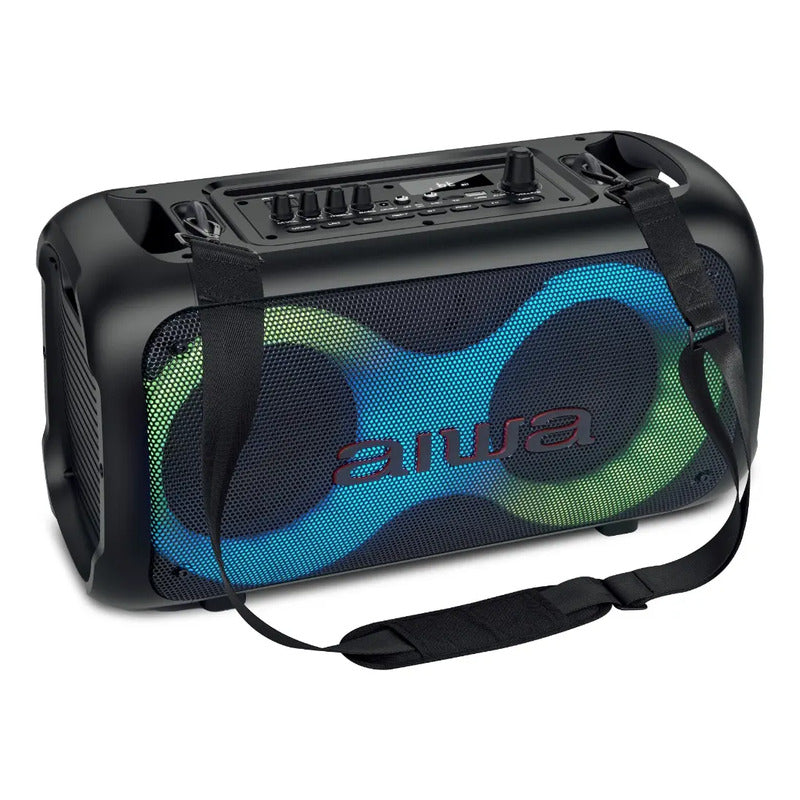 Parlante Activo Aiwa Awpoh35plus Portátil Blutetooth 600w Pmpo Color Negro