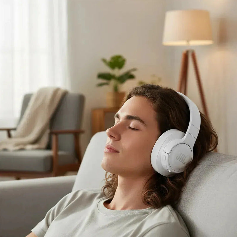 Auriculares Jbl Tune 770nc, Cancelación De Ruido, Bluetooth Blanco