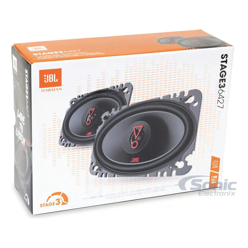Parlantes Auto Jbl Stage 3 6427 4 X 6 2 Vias 175w Negro