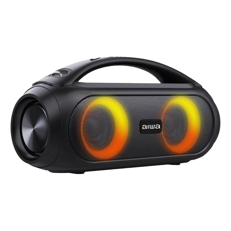 Parlante Aiwa Boombox Aw-s500bt Portátil Con Bluetooth Color Negro
