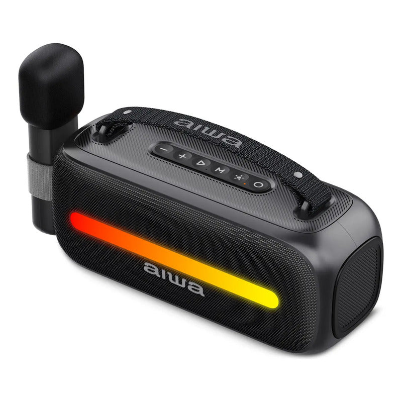Parlante Aiwa Awss40bt Portátil Bluetooth Con Karaoke Negro Negro