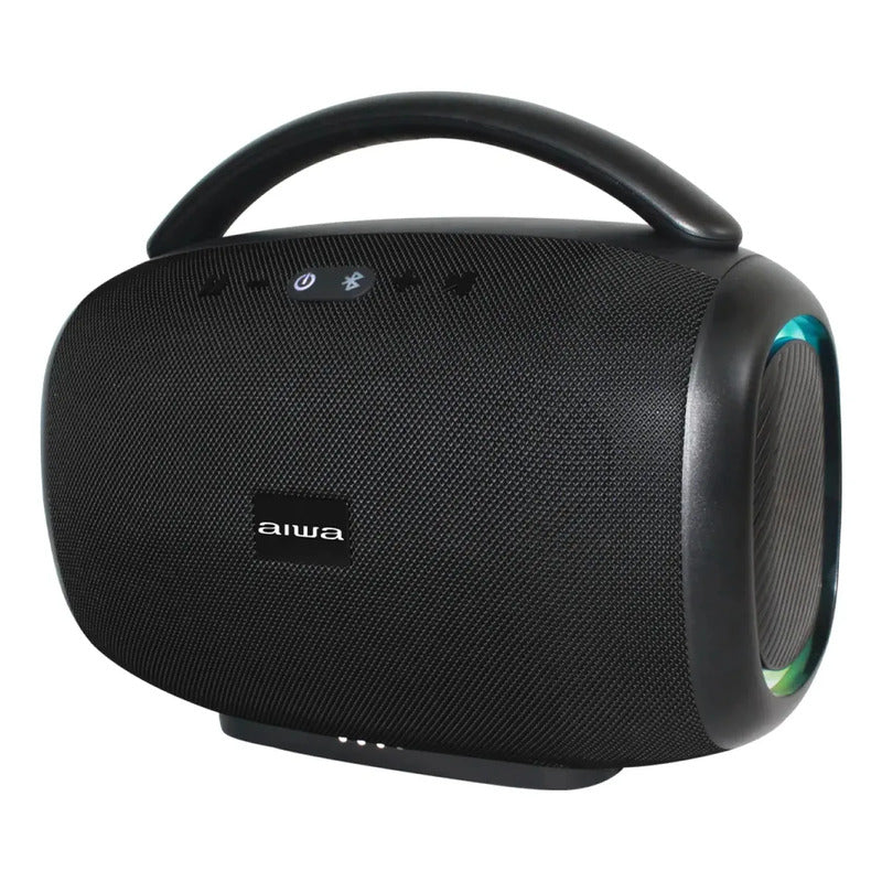 Parlante  Bluetooth Aiwa 500w Pmpo Con Tws, Usb Y Radio Fm Negro