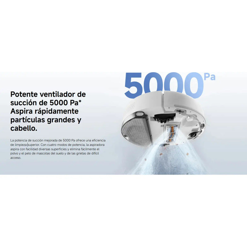 Xiaomi Robot Vacuum S40c Blanco  5000 Pa, Aspira Y Friega Blanco
