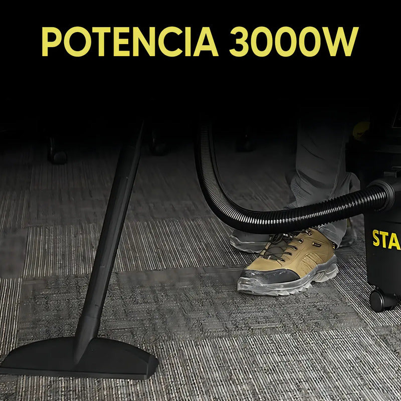 Aspiradora Stanley 23lts 3000w Sl19116p Liquido Y Polvo Color Negro