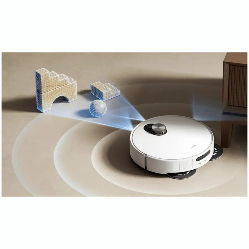 Aspiradora Y Trapeadora Robot Xiaomi Vacuum 5 Con Base Blanco