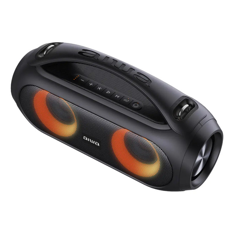 Parlante Aiwa Boombox Aw-s500bt Portátil Con Bluetooth Color Negro