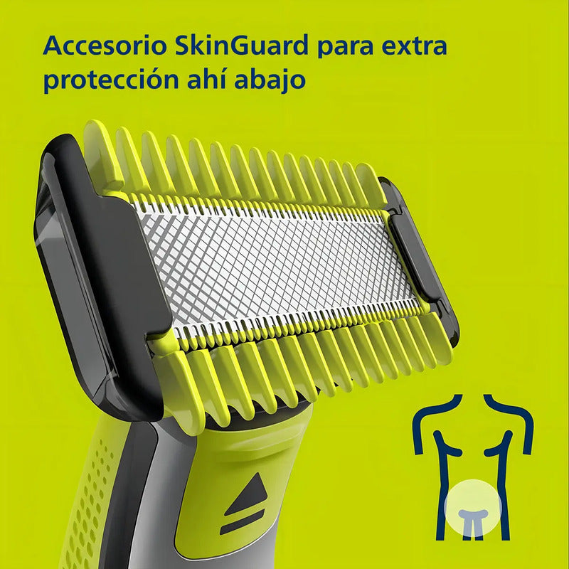 Afeitadora Oneblade Para Cara + Cuerpo Philips Qp2824/10 Verde Lima