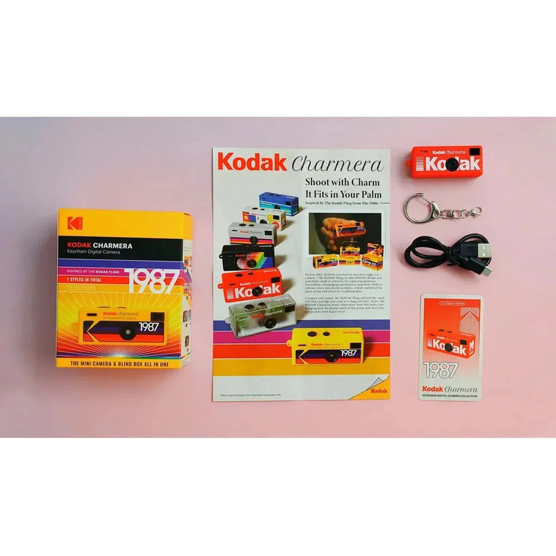 Cámara Kodak Charmera Keychain Digital Mini Caja Sorpresa Multicolor