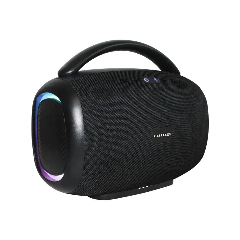 Parlante  Bluetooth Aiwa 500w Pmpo Con Tws, Usb Y Radio Fm Negro