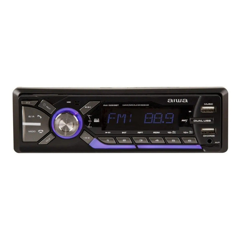 Radio Auto Aiwa Aw-3269bt Con Usb, Bluetooth  Lector Tarjeta